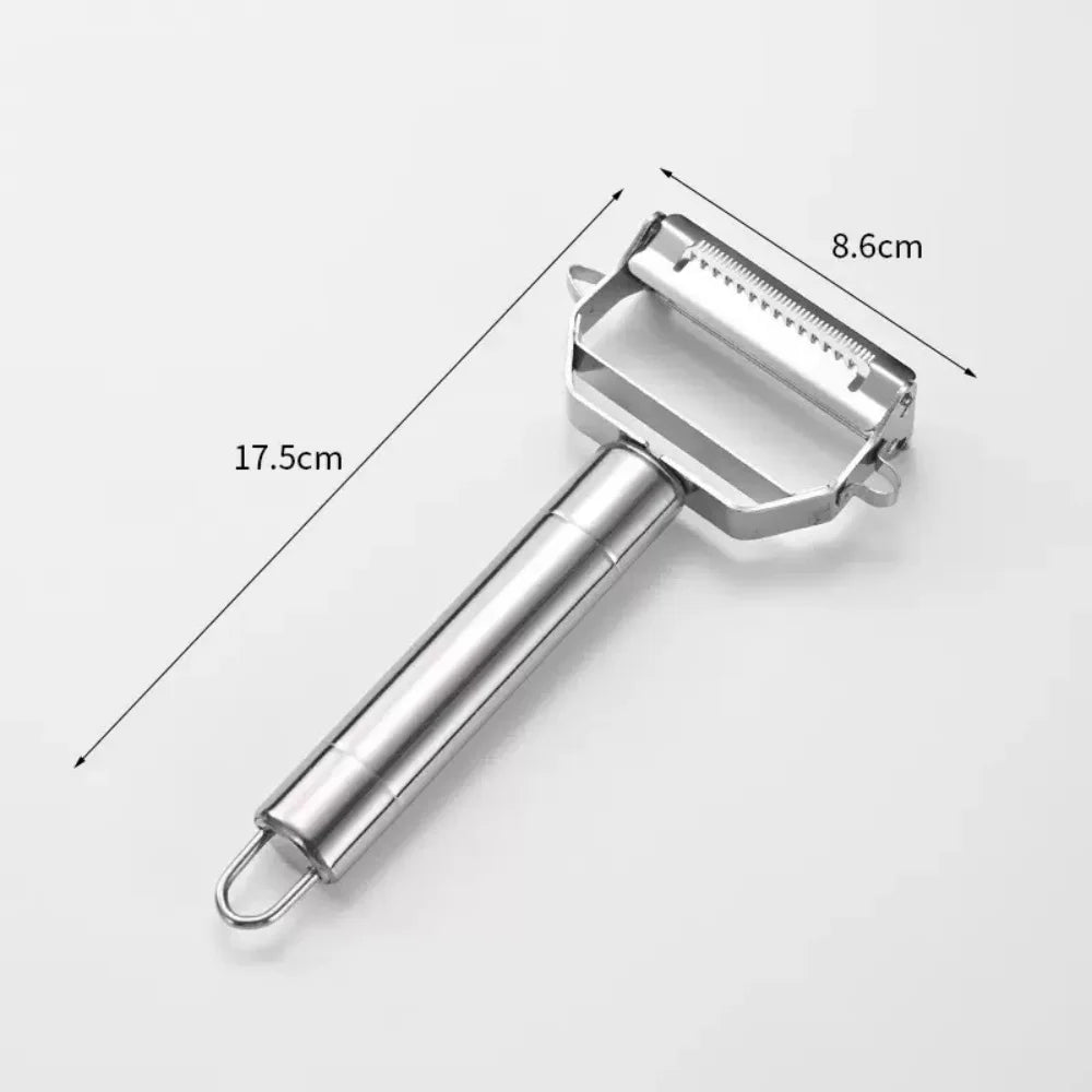 Double Sided Stainless Steel Vegetable Peeler Multifunction Kitchen Tool