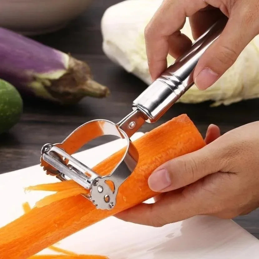 Multifunction Stainless Steel Vegetable Peeler and Julienne Slicer Kitchen Tool