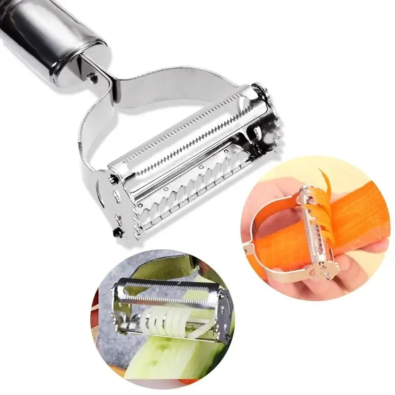 Multifunction Stainless Steel Vegetable Peeler and Julienne Slicer Kitchen Tool
