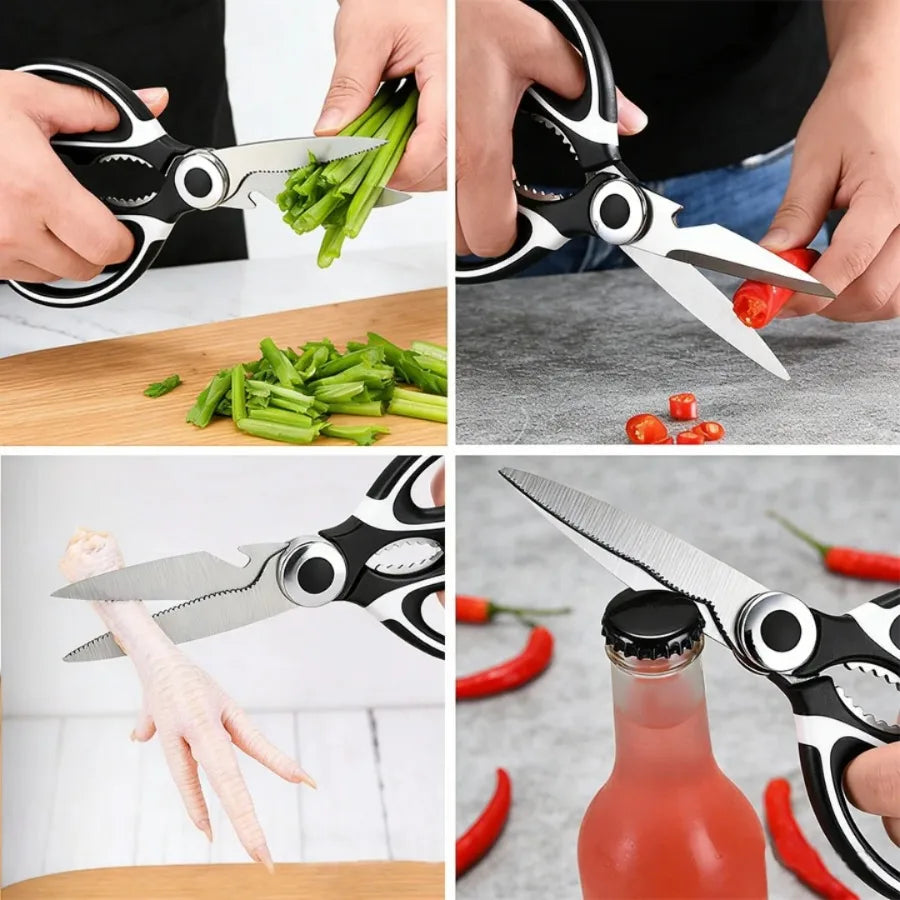 Stainless Steel Kitchen Scissors Multi Purpose Shears for Food Preparation