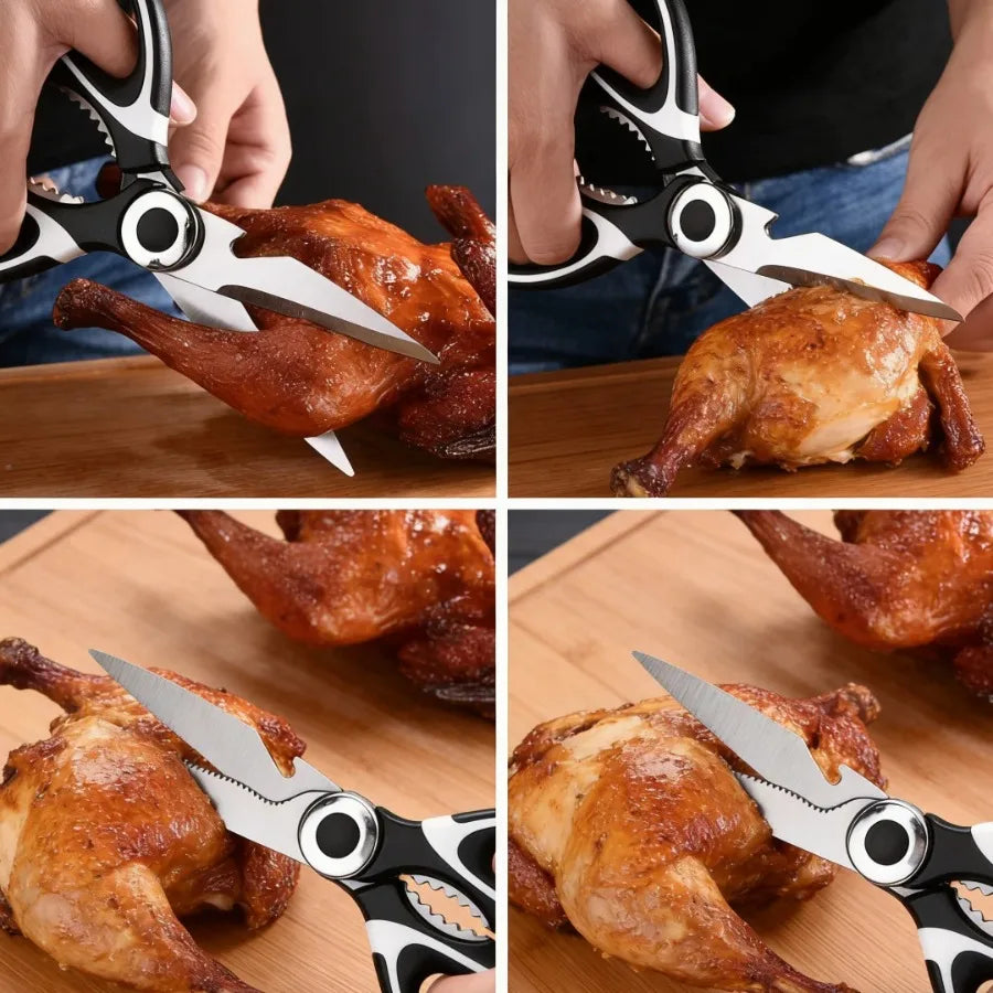 Stainless Steel Kitchen Scissors Multi Purpose Shears for Food Preparation