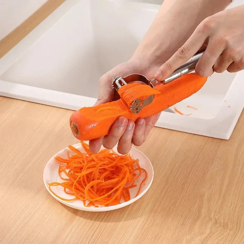 Multifunction Stainless Steel Vegetable Peeler and Julienne Slicer Kitchen Tool