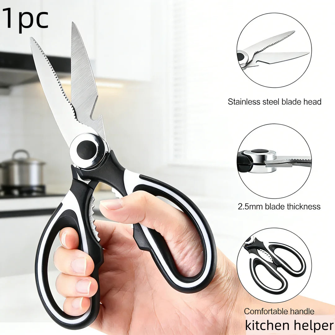 Stainless Steel Kitchen Scissors Multi Purpose Shears for Food Preparation